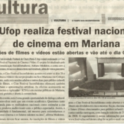 Folha Marianense – Lançamento do Cine Festival Inconfidentes – Festival Nacional de Cinema e Vídeo 16/10/2010